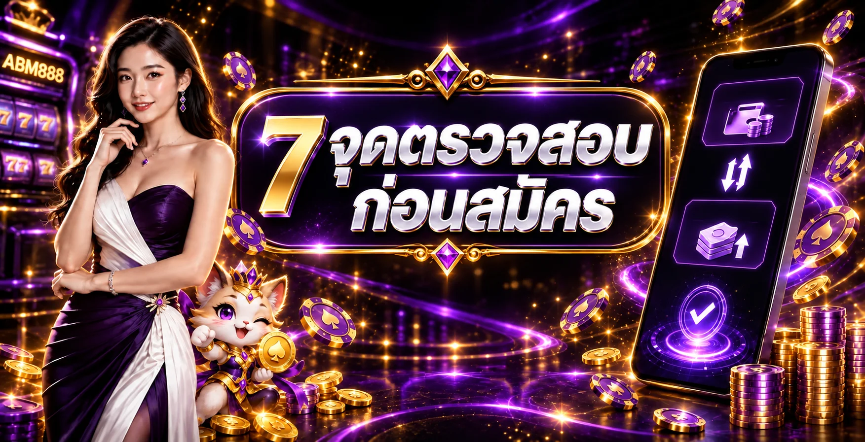 ABM888 เว็บตรง 7 จุดตรวจสอบก่อนสมัครและฝากเงิน